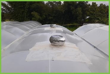 Hydroponics Polyhouse Top View